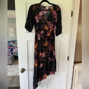 Asymmetrical maternity dress